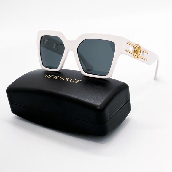1010. Versace Medusa Deco Butterfly White Sunglasses main image 6